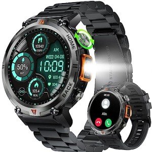 Outdoor Smartwatch with Phone Function & Fitness Tracker