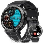 Men's Military Smartwatch: Waterproof Fitness Tracker