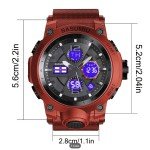 Men's Digital Tactical Sports Watch with Dual Display