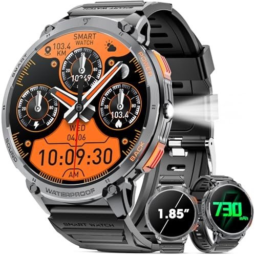 Men's Military Smart Watch with Touch Screen