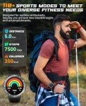 Men's Military Smartwatch: Waterproof Fitness Tracker