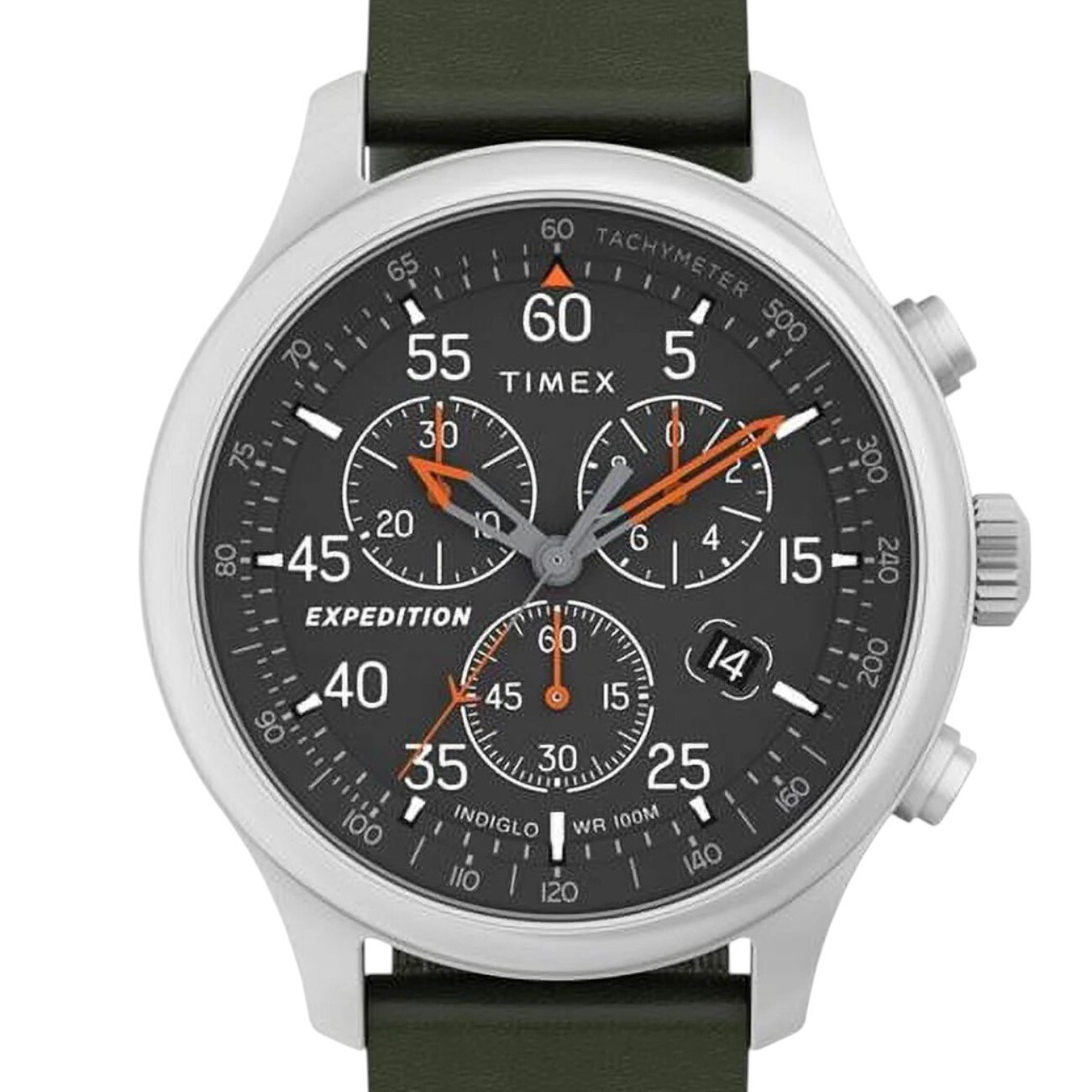 Timex Men's Expedition 43MM Chrono Watch - Green Strap