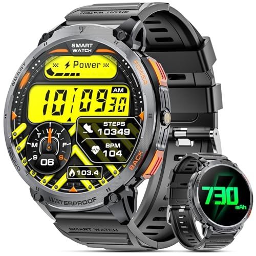 Men's Military Smart Watch with Fitness Tracker