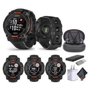 Garmin Instinct 3 Solar GPS Smartwatch - Black