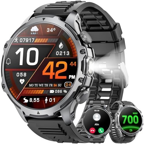 Mingtawn Military Smart Watch for Men - Black