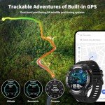 Rugged Military Smart Watch with GPS & Sports Modes