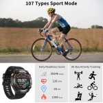 Rugged Military Smart Watch with GPS & Sports Modes
