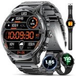 LIGE Military Smart Watch for Men - 80-Day Battery