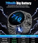 LIGE Military Smart Watch for Men - 80-Day Battery