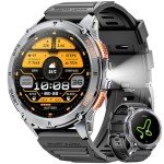 Rugged Military Smart Watch with GPS and Heart Rate