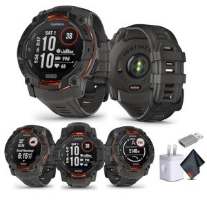 Garmin Instinct 3 Solar GPS Smartwatch - Charcoal