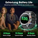 Rugged Military Smart Watch with GPS and Heart Rate