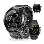 Wesocfit Military Smartwatch with GPS and Health Monitoring
