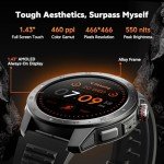 Wesocfit Military Smartwatch with GPS and Health Monitoring