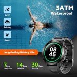 Wesocfit Military Smartwatch with GPS and Health Monitoring