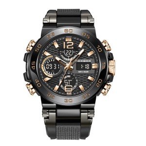 Men's Luxury Quartz Diver Watch - 5ATM Waterproof