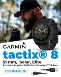 Garmin Tactix 8 Tactical GPS Smartwatch Bundle