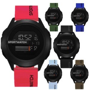 Men's 6-Pack Digital Sports Watches - Waterproof