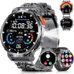 Men's Military Smart Watch with Big Screen