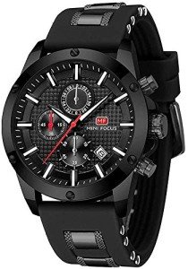 Men's Military Sport Waterproof Chronograph Watch - Black