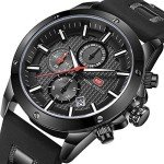 Men's Military Sport Waterproof Chronograph Watch - Black
