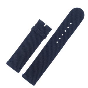 Navy Blue 20mm Fabric Watch Strap by Glashütte