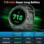 Men's Military Smart Watch with Fitness Tracker