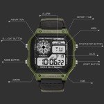 Men's Waterproof LED Tactical Sports Watch