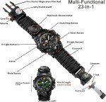 Waterproof Tactical Watch with Camouflage Band