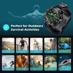 Waterproof Tactical Watch with Camouflage Band