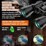 20x50 High Power Waterproof Binoculars for Adults