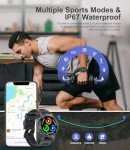 Men's Military Smartwatch with Fitness Tracking