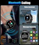 SUNKTA Military Smart Watch for Men - 1.85" HD