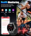 SUNKTA Military Smart Watch for Men - 1.85" HD