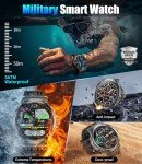 SUNKTA Military Smart Watch for Men - 1.85" HD