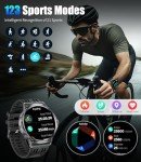 SUNKTA Military Smart Watch for Men - 1.85" HD