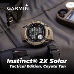 Garmin Instinct 2X Solar Tactical GPS Smartwatch Bundle
