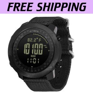 Tough Men's Digital Tactical Watch with Altimeter
