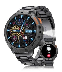 Men's Tactical Smartwatch with Call and Fitness Features