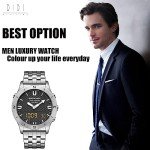 Men's Outdoor Analog-Digital Military Watch with Compass