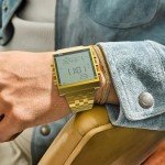 Men's Waterproof Military Digital Watch - Gold