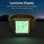 Men's Waterproof Military Digital Watch - Gold