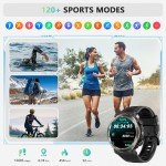 Tactical Military Smart Watch for Men, 5ATM Waterproof