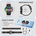 Tactical Military Smart Watch for Men, 5ATM Waterproof