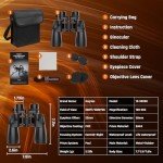 High-Powered 10-30x50 Zoom Binoculars for Adults
