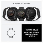 Garmin tactix® 8 51mm, Solar Charged Display, Premium Tactical GPS Smartwatch, Includes Applied Ballistics Ultralight™ Solver