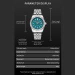 Men's Waterproof Military Automatic Watch with Luminous Dial