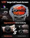 Men's 1.7" Military Smart Watch with 100+ Modes