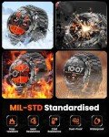 Men's 1.7" Military Smart Watch with 100+ Modes