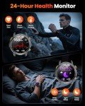Men's 1.7" Military Smart Watch with 100+ Modes